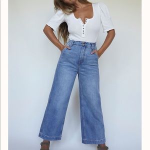 Free People CRVY Berlin Wide-Leg jeans NWOT